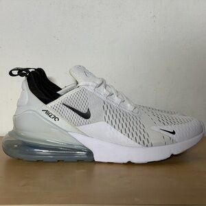 Nike Air Max 270 White Black Sneakers AH8050-100 Men’s Size 13 Running Shoes